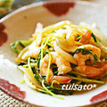 ついてるさとちゃん's cooksnap of when they made プリッとシャキッと♬海老と豆苗の黒酢炒め.