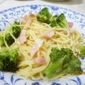 tennisnoah's cooksnap of when they made ブロッコリーとベーコンの春のパスタ.