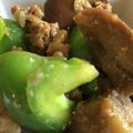 Toshiecook's cooksnap of when they made 夏の鉄板☆ナスとピーマンの挽肉炒め.