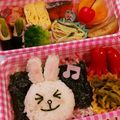 oNACHIKOo's cooksnap of when they made 幼稚園お弁当★LINE コニー キャラ弁.
