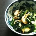 ☆こまっと☆'s cooksnap of when they made キュウリとワカメの酢味噌和え♪.