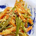 まめまめぱん's cooksnap of when they made 人参しりしり☆絹さや入り.