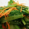 ★銀時★'s cooksnap of when they made 簡単♪美味しい小松菜のめんつゆゴマ和え♪.
