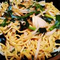 千☆千's cooksnap of when they made 調味料三つで 簡単ニラ焼きそば.