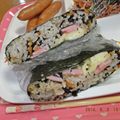 ゆけり３兄弟's cooksnap of when they made ひじき煮リメイク☆ヘルシーおにぎらず.
