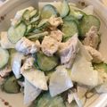 amiyuiママ's cooksnap of when they made 大根消費✿大根と鶏肉の胡麻マヨサラダ.