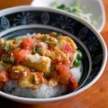 こぼしや's cooksnap of when they made ランチに✿トマト・卵・ピーマンどんぶり♪.