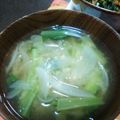 かぴーな's cooksnap of when they made 小松菜のお味噌汁.