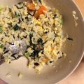 あけぱんまん♡'s cooksnap of when they made 離乳食完了期☆　よくばりチャーハン.