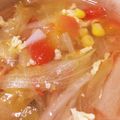 きじおとこたま's cooksnap of when they made トマトと鳥挽肉の酸辣スープ.