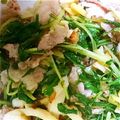 クックHHEMYR☆'s cooksnap of when they made 水菜と豚肉の パッパッと炒め.
