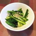 pe_summer☆'s cooksnap of when they made 切って揉むだけ！カブの葉ナムル♪.