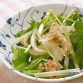 umemodoki's cooksnap of when they made 水菜とツナのサラダ.