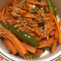 ★かおっち★'s cooksnap of when they made お弁当に✿レンジで人参とピーマンの甘辛煮.