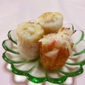 赤い電話's cooksnap of when they made ちくわとカニカマでチーズパン粉焼き.