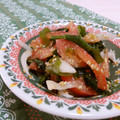 赤い電話's cooksnap of when they made トマトとわかめのちょい辛ナムル☆.