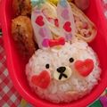 えみちょりん♪'s cooksnap of when they made 幼稚園 キャラ弁♡うさぎ お弁当.