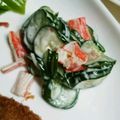 crystaI's cooksnap of when they made キュウリとかにかまのマヨネーズあえ.
