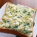 けみにゃん's cooksnap of when they made 卵サラダトースト.