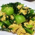 みやっちの母さん's cooksnap of when they made 卵とチンゲン菜の炒めもの.