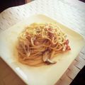 すみれ☆☆'s cooksnap of when they made 豆乳で＊ゴルゴンゾーラの栗～むパスタ.