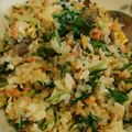 クックともみん's cooksnap of when they made 簡単！鮭と水菜のチャーハン.