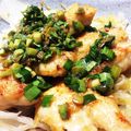 ゆっこ～'s cooksnap of when they made 柔らか鶏胸肉で作るにらだれ油淋鶏.