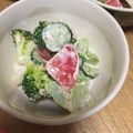 さわノート's cooksnap of when they made カラフル和風ブロッコリーサラダ.