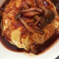 よめのはぴさん's cooksnap of when they made 簡単♡チーズオムライス☆デミソースがけ.