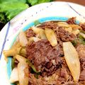 Pugまこちゃん's cooksnap of when they made 牛肉の甘辛炒め〜野菜で巻いて〜.