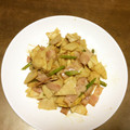 林檎のパイ's cooksnap of when they made 筍とアスパラのベーコン炒め.