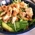 ひろと＾＿＾ママ's cooksnap of when they made カリカリ豚と水菜のアジアンサラダ.