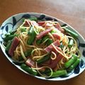 サーフブレイド's cooksnap of when they made アスパラベーコンバター醤油パスタ.