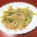 ☆ももちー☆'s cooksnap of when they made 大根の葉とハムとしめじのバター醤油炒め.
