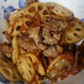 くっくぱんだ♪'s cooksnap of when they made 蓮根と豚肉のキンピラ.
