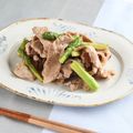 男子スリム部's cooksnap of when they made 豚肉とアスパラの柚子胡椒炒め.