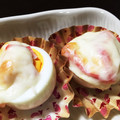 はるたろ☆'s cooksnap of when they made ゆで卵のかにかまマヨチーズ焼き.