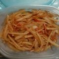 がろこ's cooksnap of when they made お弁当にも♪大根とカニカマのバタポン炒め.
