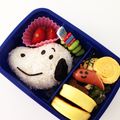 たけチャンmama's cooksnap of when they made スヌーピー 簡単海苔キャラ弁.