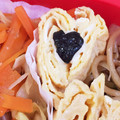 ゆーこリン♡'s cooksnap of when they made 可愛いお弁当♪簡単ハートの卵焼き.