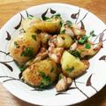 もっちもちねこ's cooksnap of when they made 鶏もも肉とじゃがいものバジル炒め♪.