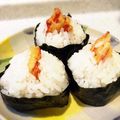 ☆たた☆'s cooksnap of when they made かにかまで作る、天むす風おにぎり.