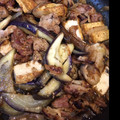 たぶんなっちゃん's cooksnap of when they made 厚揚げ+ナスで増量！豚肉のごま生姜焼き.