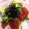 カメ姫☆'s cooksnap of when they made マグロとアボカドの丼☆ポキ丼.