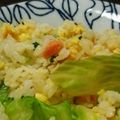 ミムラおばさん's cooksnap of when they made 鮭レタスチャーハン.