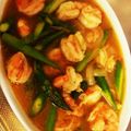 カオリンボー's cooksnap of when they made 海老とアスパラの炒め物.