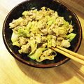 びぃばす's cooksnap of when they made キャベツと豚肉のからし醤油炒め.