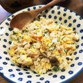 YUKIKI☆'s cooksnap of when they made リメイク♪余った炊き込みご飯でチャーハン.