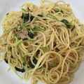しまちゃんmama's cooksnap of when they made 簡単♪シーチキンと三つ葉の和風パスタ.