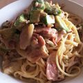 がちゃぴん0524's cooksnap of when they made 丸ごとアボカドとベーコンのクリームパスタ.